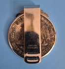 Vintage Anson Sterling Money Clip With  999 One Troy Ounce  Silver Trade Unit