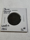 1855 Prince Edward Island Fisheries And Agriculture 1 2 Penny Token Graffiti