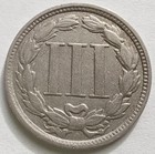 1881 Three Cent Nickel Fine   3cn Coin