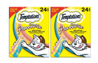 4 Pack Temptations Creamy Puree Chicken  Salmon   Tuna Lickable Cat Treats