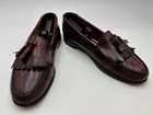 G h  Bass Weejuns Mens Shoes Sz 9 Burgundy Kiltie Tassel Loafers Usa Vintage Ivy
