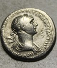 Rare Original Ancient Roman Silver Coin Denarius Trajan 116ad Felicitas Caduceus