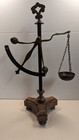 Vintage Itialian Brass   Wood Apothecary Scale