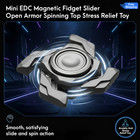 Mini Open Armor Gyro Fidget Spinner Edc Stress Relief Desk Toy Kid   Adult Gift