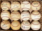 Vintage Lot Of 12 Little League Baseballs  1960 s   1970 s  Team   Trophy Balls