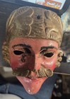 Antique Mexican guatemalan Wood Carved Festival Mask Folk Art 19 Century 6 5 In