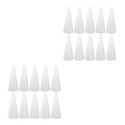  20 Pcs White Cones Foam Diy Tree Shapes Polystyrene Modelling Cones Children
