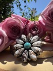 Native American Wild Horse   Kingman Turquoise Necklace A  Spencer Silver 20 