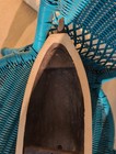 Antique Solid Wood Folk Art Carved Half Hull Boat Ship 23 625 