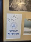 Air Force One Photograph Signed By Dale S Holland Navigator Welcome Aboard 15x12