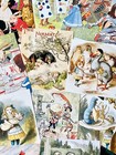 Alice In Wonderland Junk Journal Scrapbook Kit 20 Vintage Themed Pictures  wa2