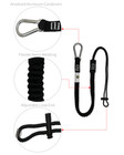 New Tool Lanyard Shock Absorbing With Carabiner 15lb Weight Capacity New Safety