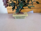 Vtg Antique Chinese Carved Jade Hardstone Bonsai Tree  16    X 14  Wide Large 