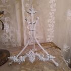 Antique White Finish Fleur De Lis Easel Country French Shabby Chic