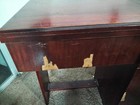 Vintage Black Singer Sewing Machine Built Into Table