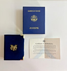 1986 American Gold Eagle 1 Oz 50 Dollar Proof Box Case   Coa No Capsule  No Coin