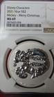 2021 Niue  2 - Christmas Mickey - Ngc Ms69 Disney 1 Oz  999 Silver Coin