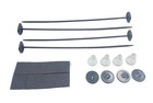 3 Set Fan Mounting Kit  Electric Radiator Fan Ties Straps Mounting Kit For Car V