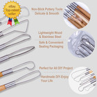 61pcs Ceramic Clay Tools Kit Pottery Tools Clay Sculpting Shapers Carving Tool