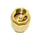 3 4  One Way Vertical Brass Check Valve Npt Threaded Spring Backflow Prevention