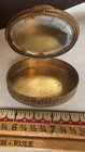 Antique French  Guilloche Enamel  Compact With Flowers