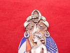 Rare Antique Gorham Sterling   Enamel Lady Liberty Large Souvenir Spoon Zn-10
