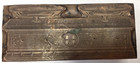 Double Scale  Vintage Metal Wood Letterpress Printing Block