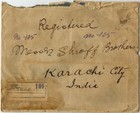 Iraq 1922 Registered Cover From  basrah City  To Karachi India  With 6 Stamps Of