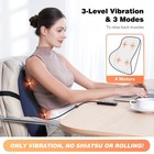 Lumbar Support Pillow For Office Chair  Heated Back Support Pillow With Vibra   