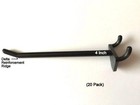  20 Pack  4 Inch Black Plastic Peg Hooks For 1 8  To 1 4  Pegboard  made In Usa 