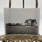 Mb wrr Steam Train Locomotive Railroad Depot Photo 4x5 B w Gelatin Original