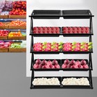 Market Retail Display Rack Shelf Merchandiser Fruit Vegetable Snack Basket 5tier