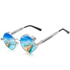 Retro Round Hd Polarized Sunglasses Men Women Vintage Gothic Steampunk Glasses