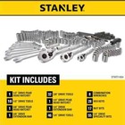 201 Piece Sae   Metric Mechanics Tool Set Socket Ratchet Wrench Case Repair