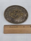 Harley Davidson Motor Cycle Vintage 1982 Raintree Belt Buckle