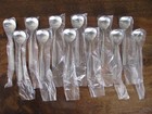 12 Alessi  Delta Airlines Heart Shaped Coffee Tea Ice Cream Demitasse Spoons R4