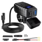 New Qc pd 3 0 Waterproof Motorcycle Dual Usb Phone Charger Adapter Accessories