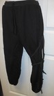 Hip Hop Capri Black Pants Drawstring Waist Dance Elastic Cuff Binding