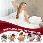 Therapeutica Travel Pillow  Firm Orthopedic Support  Petite Petite  White