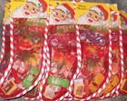 Vtg 12  Mesh Net Boys Christmas Stocking W 1960s-80s Toys Cycles  Cars  Bugs