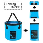 Autodeco Collapsible Bucket 5 Gallon Container Folding Water Bucket Po