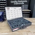 Grade 5 Finished Hex Nut Coarse   Fine Zinc Clear Assortment - 381 Pcs