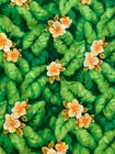Vintage Ui-maikai Cotton Hawaiian Aloha Long Green Floral Dress-38  Chest