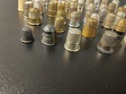 Collection Of Vintage Sewing Thimbles Made From Various Metals Like Brass    