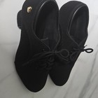 Rosem Black Lace-up Unisex Dance Shoes  Black Color