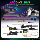 2x 1 3ft Thick Led Whip Spiral Chasing Rgb Fat Whip Light For Can Am Polaris Rzr