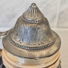 Vintage Gerz West German Pewter Lidded Beer Stein Tankard Mug 7 In