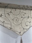 Style Selection Red Pocket Valance Embroidery Set Of 4