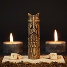 Tyr Norse God Sculpture     Linden Wood Figurine For Asatru Altar   Viking Decor