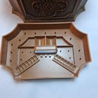 Vintage Max Klein Sewing Box Hard Plastic With Accessories Tray Faux Wood